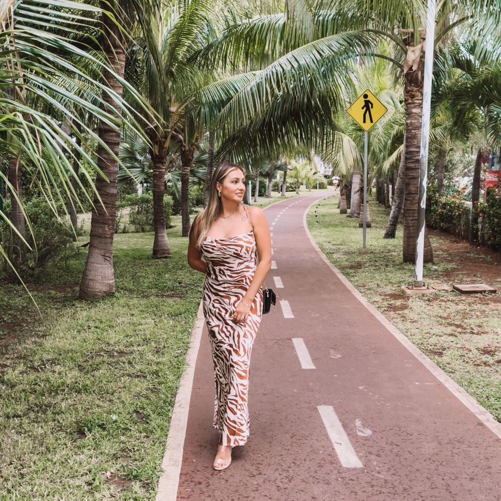 🚫SOLD🚫SHEIN zebra stripe cami dress